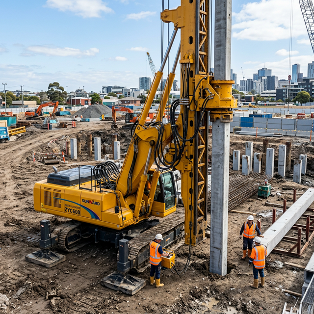 Hincadora Hidráulica de Pilotes